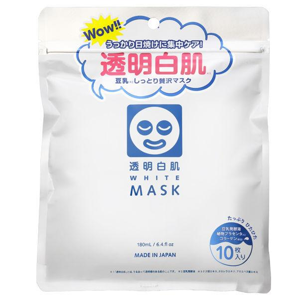 20250618042500175023510085273.png 石泽研究所 透明白肌美白面膜 10 枚入(5包一组) - 图片 1