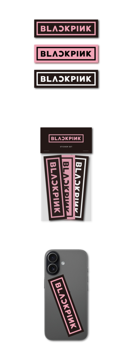 BLACKPINK 海报/贴纸 - Blackpink - blackpink logo official md sticker set (s)